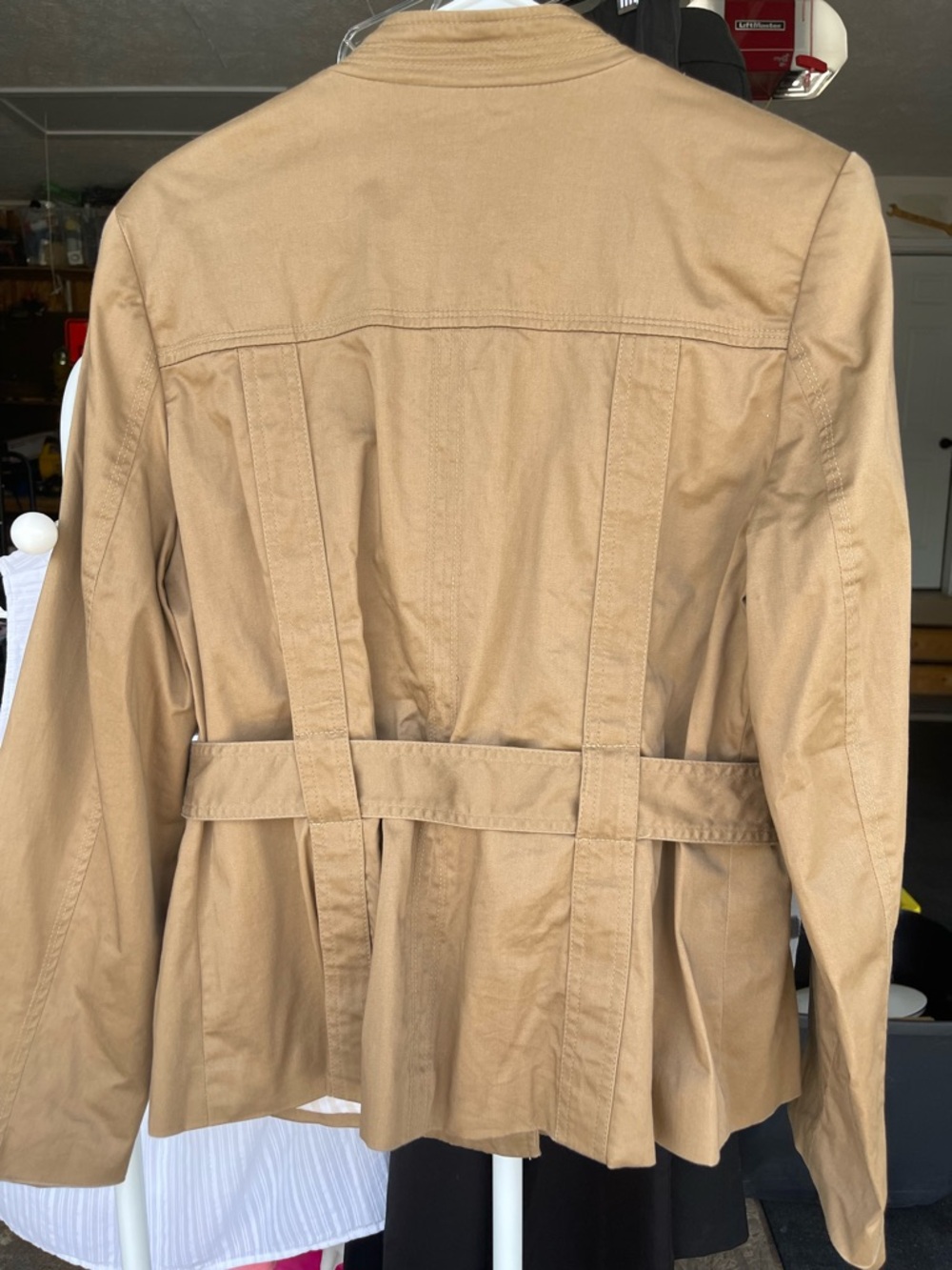 George Women's Khaki Utility Belted Jacket - Picture 2 of 4